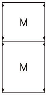 STRIE Verteilerfeld BH3 1050x500mm  2M3A 