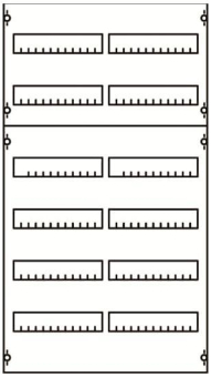 STRIE Verteilerfeld 0801 6-reihig   2V2A 