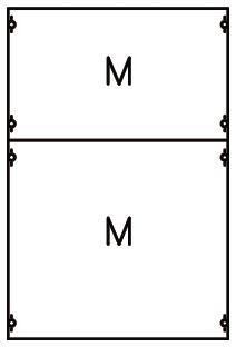 STRIE Verteilerfeld BH1 750x500mm   2M1A 