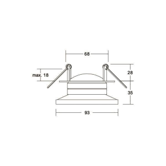 Brumberg LED-Einbaustrahler 350 12356173 