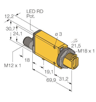 Turck Opto Sensor Basisgerät     MIAD9FQ 