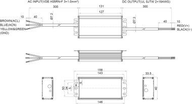 Rutec LED Netzgerät 48V 75W IP67 - 87640 