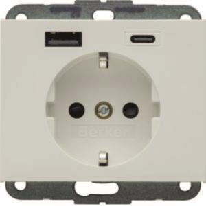 Berker Steckdose SCHUKO/USB AC  48147009 
