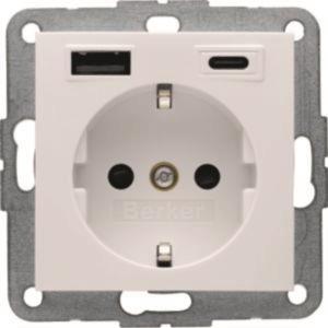 Berker Steckdose SCHUKO/USB AC  48148982 