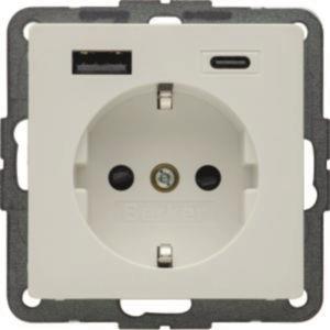 Berker Steckd.SCHUKO/USB AC 20W 48146089 