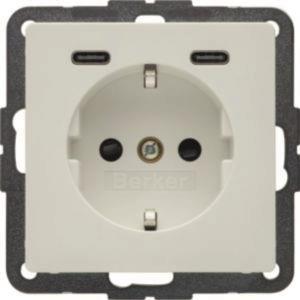 Berker Steckd.SCHUKO/USB CC 20W 48156089 