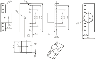 DOTLUX Mastadapter 76mm             4911 