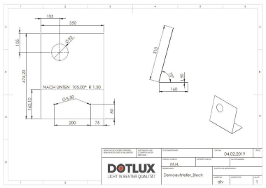 DOTLUX L-Aufsteller CIRCLEugr       4683 