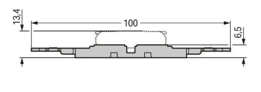 WAGO 221-2502 Befestigungsadapter mit 
