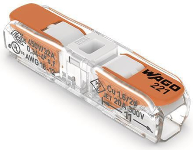 WAGO 221-2401 Durchgangsverbinder mit 