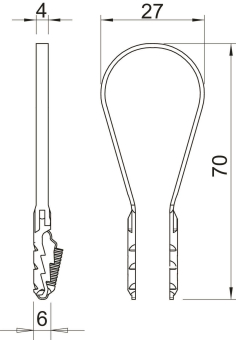 OBO 1973 8-28 LGR BKS-Klemmschelle 