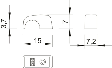 OBO 4029 ISO-Nagelschelle 4-7mm PP 