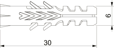 OBO 910 F 6x30 Spreizdübel 6x30 PA 