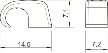 OBO 4039 SP Haft-Clip o.Nagel 