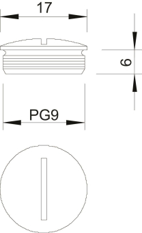 OBO 168 MS PG 9 Verschlussschraube PG9 