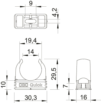 OBO 2955 F M20 RW Quick-Schelle 