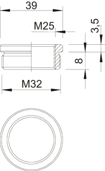 OBO 167 R MS M32-25 Reduktion M32-M25 