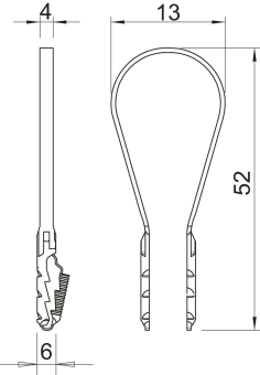 OBO 1973 3-13 LGR BKS-Klemmschelle 