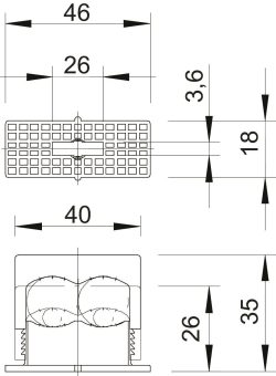 OBO 3050 2 6-16 Druck-ISO-Schelle f.2 