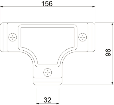 OBO SKT32W ALU Kontroll-T-Stück 