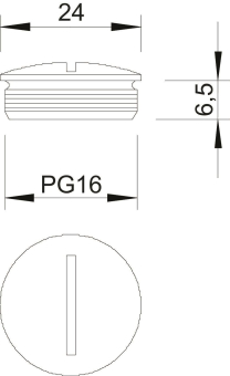 OBO 168 MS PG16 Verschlussschraube PG16 