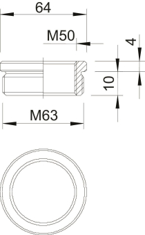 OBO 167 R MS M63-50 Reduktion M63-M50 