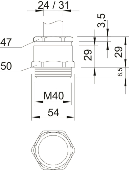 OBO 162 MS M40 Kabelverschraubung 