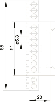 OBO 60 N 12x16 BL Neutralleiterklemme 