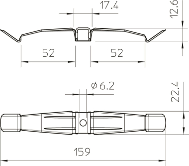 OBO 2034 M A2 Kabelklammer 2x5 NYM3x1,5 