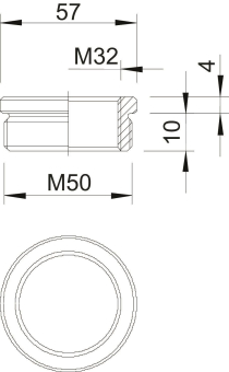 OBO 167 R MS M50-32 Reduktion M50-M32 