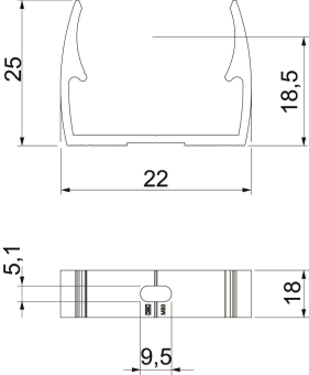 OBO ALQ M16 Quick-Schelle M16 Alu 