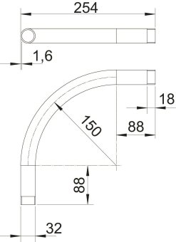 OBO SBNM32 FT Stapa Gewindebogen 