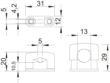 OBO 3079 LGR SOM-Schelle 5-13mm PS 
