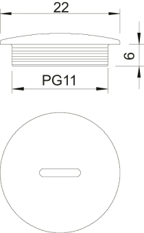 OBO 108 PG11 Verschlussschraube PG11 PS 
