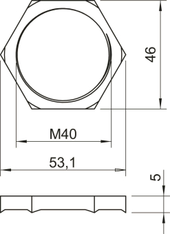 OBO 169 MSS M40 Gegenmutter 