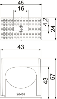 OBO 3052 LGR Druck-ISO-Schelle 24-34mm 