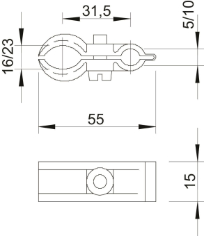 OBO 4024 16-23 Spanndrahtschelle 16-23mm 