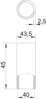 OBO SVM40W G Stapa Gewindemuffe 