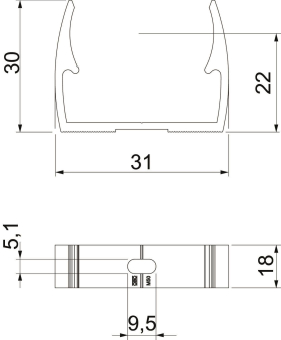 OBO ALQ M25 Quick-Schelle M25 Alu 