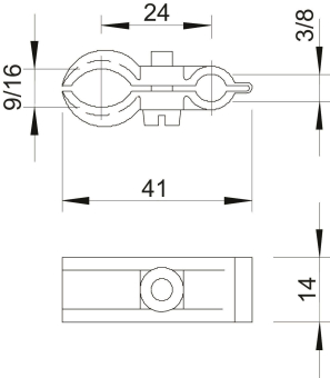 OBO 4024 9-16 Spanndrahtschelle 9-16mm 