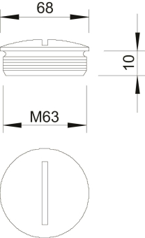 OBO 168 MS M63 Verschlussschraube M63 