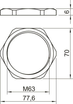 OBO 169 MS M63 Gegenmutter M63 CuZn N 