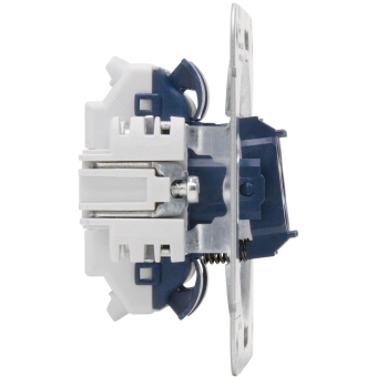 Kopp UP Serientaster Sockel aluminium 