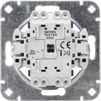 Kopp UP Serientaster Sockel aluminium 