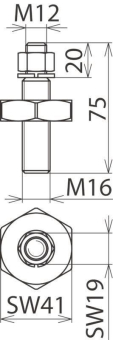 Dehn 705510 AS SCHR   AS SCHR M16 55 M12 