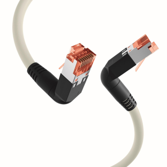 EFB Patchkabel 2xRJ45 90°   K4137GR.0,50 