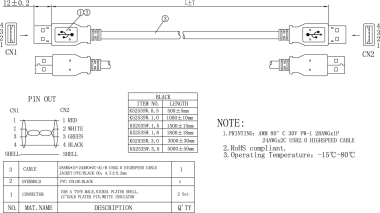 EFB USB2.0 Anschlusskabel      K5253SW.3 