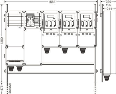 Hensel Ladeverteiler f. Mi EV 140kW 3001 