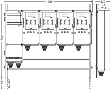 Hensel Ladeverteiler f. Mi EV 140kW 4000 