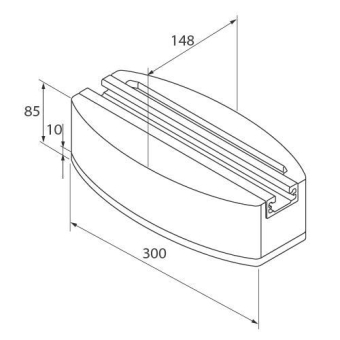 Unex Beschwerungsstein grau 300 60305-48 